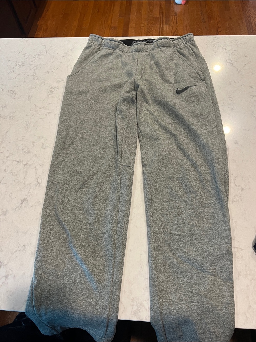 Nike men Gray Jogger Sweatpants with Swoosh